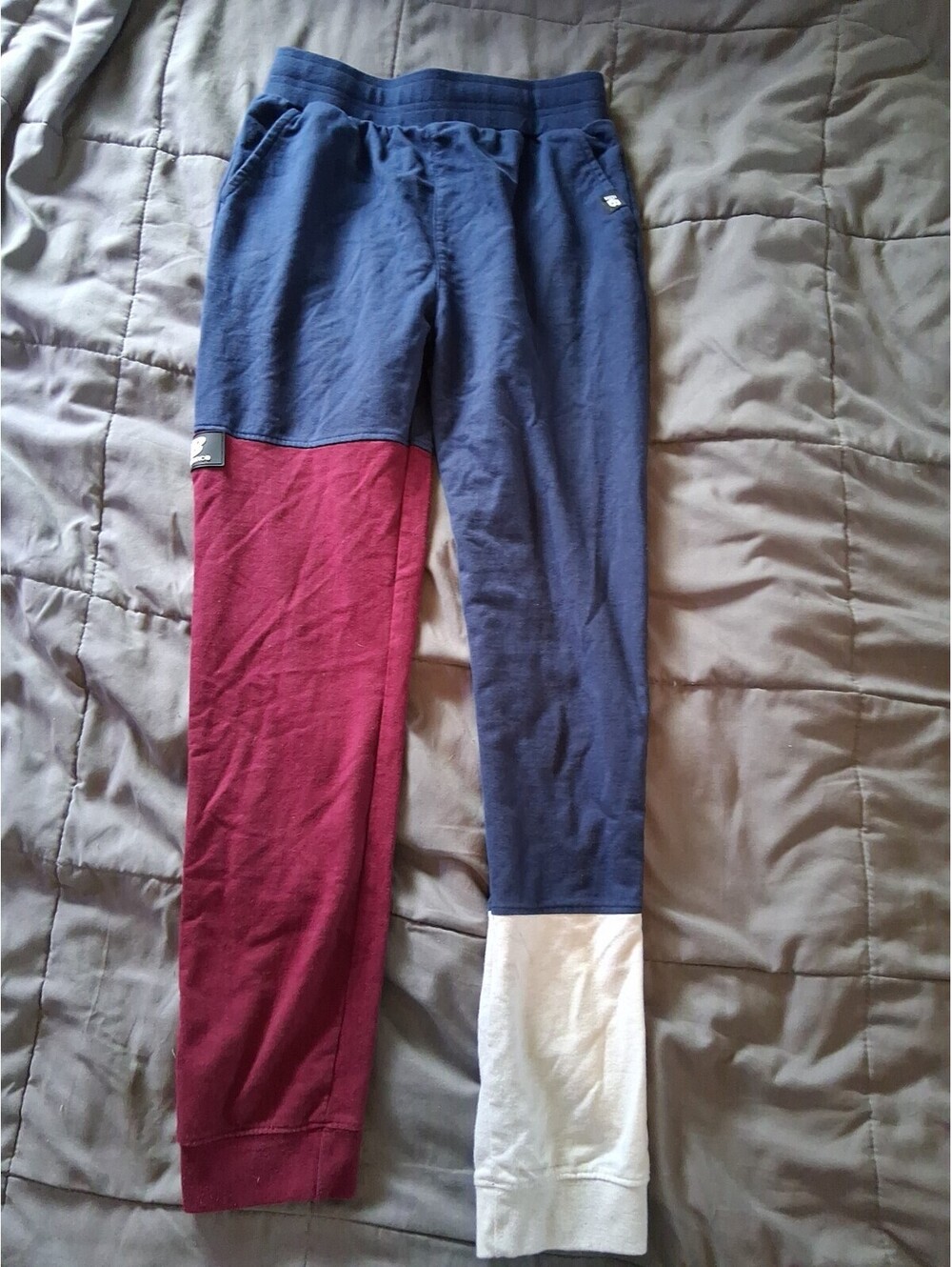 New Balance Higher Learning Colorblocked Jogger Women Large Navy White Maroon E2